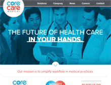 Tablet Screenshot of corecaresolutions.com